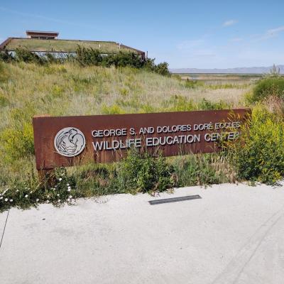 The George S. & Dolores Dore Eccles Wildlife Education Center Sign